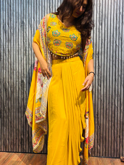 Elira “Sunlit Royale” Hand-Embroidered Drape Set